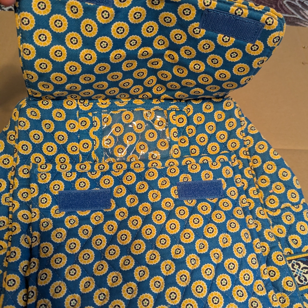 Vera Bradley Blue and Yellow Patterned Bag - Picture 4 of 7